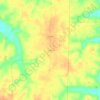 Topografische kaart Golo, hoogte, reliëf