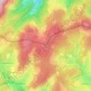 Topografische kaart Biereck, hoogte, reliëf