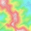 Topografische kaart Cerro de la Volanta, hoogte, reliëf