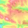 Topografische kaart Camposalinas, hoogte, reliëf