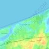 Topografische kaart Ustronie Morskie, hoogte, reliëf