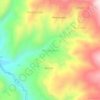 Topografische kaart Manzanayocc, hoogte, reliëf