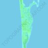 Topografische kaart Boca Grande, hoogte, reliëf