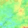 Topografische kaart Bendorf, hoogte, reliëf