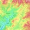 Topografische kaart Gennevaux, hoogte, reliëf