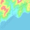 Topografische kaart Ditawini, hoogte, reliëf