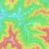 Topografische kaart Wriston, hoogte, reliëf