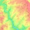 Topografische kaart Le Puy, hoogte, reliëf