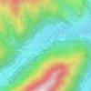 Topografische kaart Seidlwinkl, hoogte, reliëf