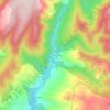 Topografische kaart Tremor de Abajo, hoogte, reliëf