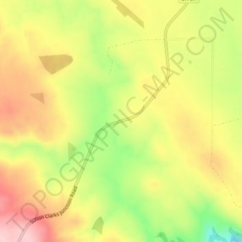 Topografische kaart Shannon, hoogte, reliëf