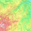 Topografische kaart Diemelsee, hoogte, reliëf