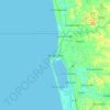 Topografische kaart Negombo, hoogte, reliëf