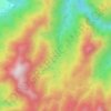 Topografische kaart Palestina, hoogte, reliëf
