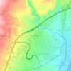 Topografische kaart Girian Permai, hoogte, reliëf