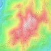 Topografische kaart A Moa, hoogte, reliëf