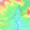 Topografische kaart Tremp, hoogte, reliëf