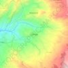 Topografische kaart Ciénega, hoogte, reliëf