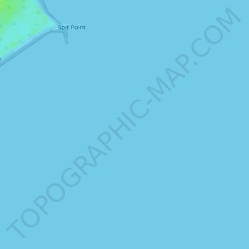 Topografische kaart Western Port, hoogte, reliëf