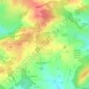 Topografische kaart La Perrière, hoogte, reliëf