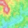 Topografische kaart Kogelberg, hoogte, reliëf