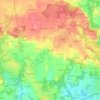 Topografische kaart Mané Bras, hoogte, reliëf