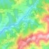Topografische kaart Baeres, hoogte, reliëf