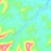 Topografische kaart Burrinho, hoogte, reliëf