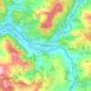 Topografische kaart Pontassieve, hoogte, reliëf