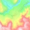 Topografische kaart Santa Leticia, hoogte, reliëf