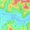 Topografische kaart Eshiels, hoogte, reliëf