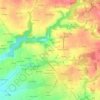 Topografische kaart Loganou, hoogte, reliëf