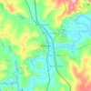 Topografische kaart Mooirivier, hoogte, reliëf