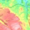 Topografische kaart Conill, hoogte, reliëf