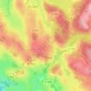 Topografische kaart La Renoullière, hoogte, reliëf