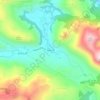 Topografische kaart Matienzo, hoogte, reliëf