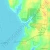 Topografische kaart Nix Slough, hoogte, reliëf