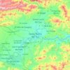 Topografische kaart Santa Teresa del Tuy, hoogte, reliëf
