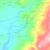 Topografische kaart Malobrigo, hoogte, reliëf