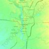 Topografische kaart Santa Rosa, hoogte, reliëf