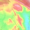 Topografische kaart Padilla del Ducado, hoogte, reliëf