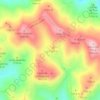 Topografische kaart Cañada de la Fuente Grande, hoogte, reliëf