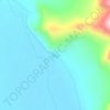 Topografische kaart Thukje, hoogte, reliëf