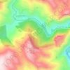 Topografische kaart Fuente la Higuera, hoogte, reliëf