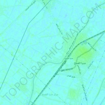 Topografische kaart Kafr Farag Girgis, hoogte, reliëf
