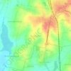Topografische kaart Hosahudya, hoogte, reliëf