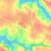 Topografische kaart Saint-Sébastien, hoogte, reliëf