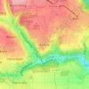 Topografische kaart Kemnat, hoogte, reliëf