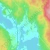 Topografische kaart Östra Löa, hoogte, reliëf
