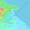 Topografische kaart Higuerote, hoogte, reliëf